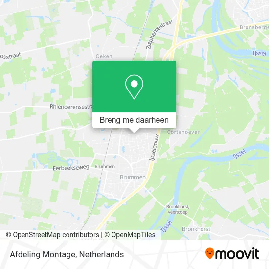 Afdeling Montage kaart