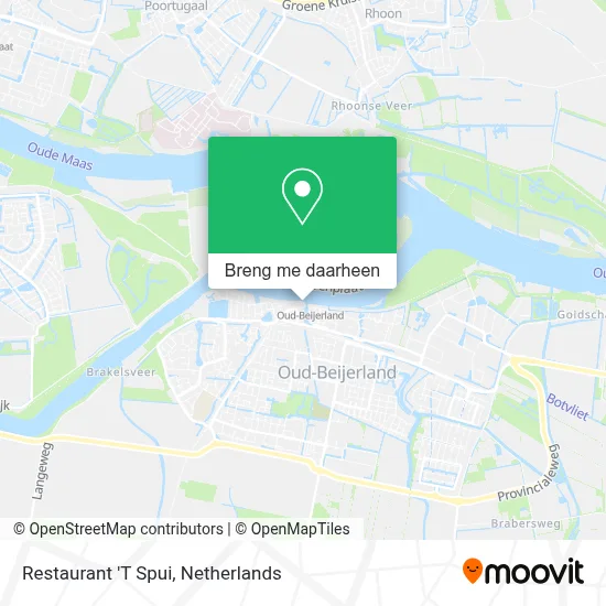 Restaurant 'T Spui kaart