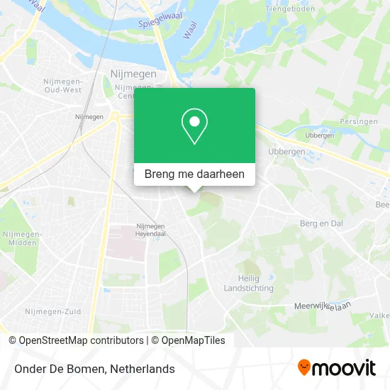 Onder De Bomen kaart