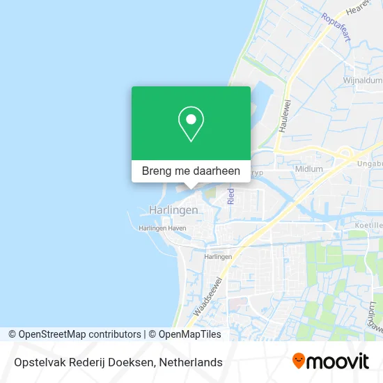 Opstelvak Rederij Doeksen kaart