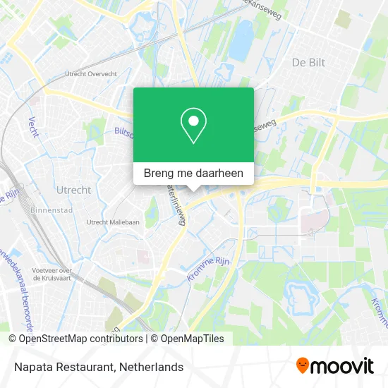 Napata Restaurant kaart