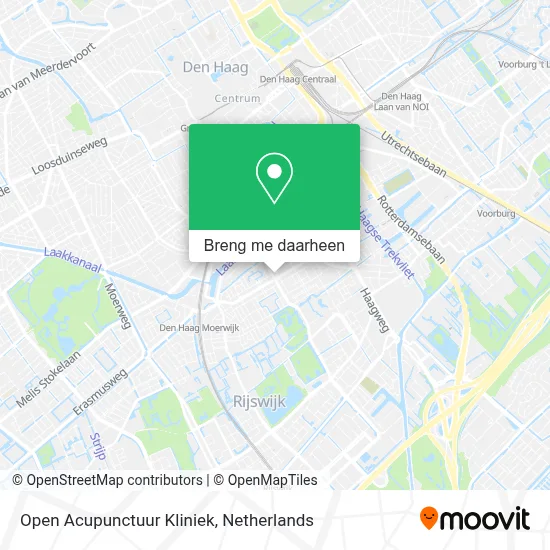 Open Acupunctuur Kliniek kaart