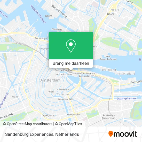 Sandenburg Experiences kaart