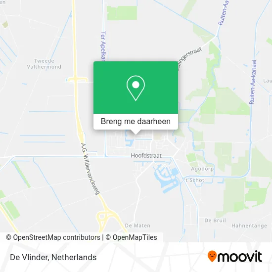 De Vlinder kaart