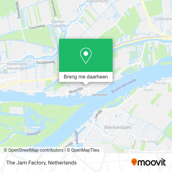 The Jam Factory kaart