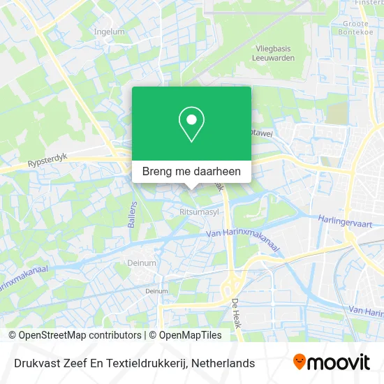 Drukvast Zeef En Textieldrukkerij kaart