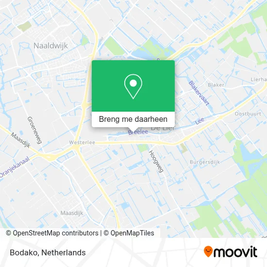 Bodako kaart