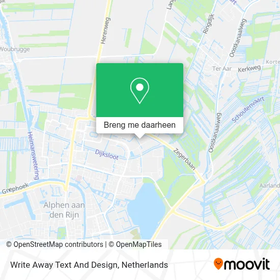 Write Away Text And Design kaart