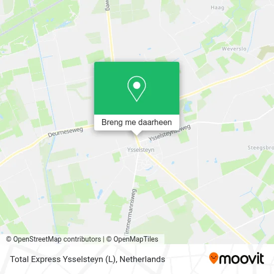 Total Express Ysselsteyn (L) kaart