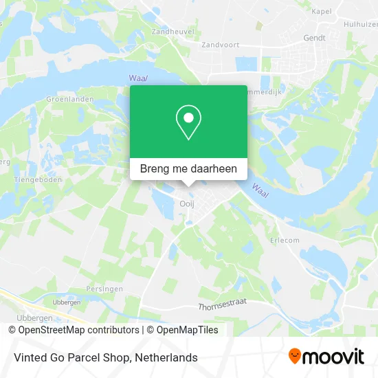Vinted Go Parcel Shop kaart