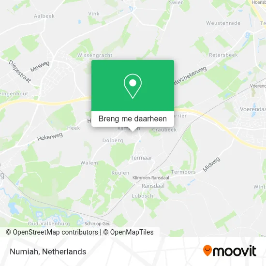 Numiah kaart