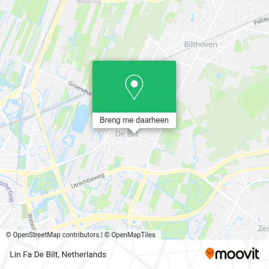 Lin Fa De Bilt kaart