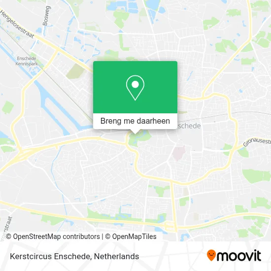 Kerstcircus Enschede kaart