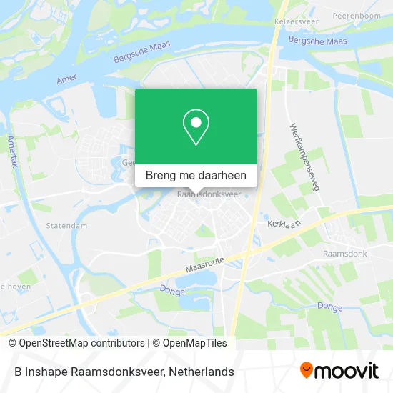 B Inshape Raamsdonksveer kaart