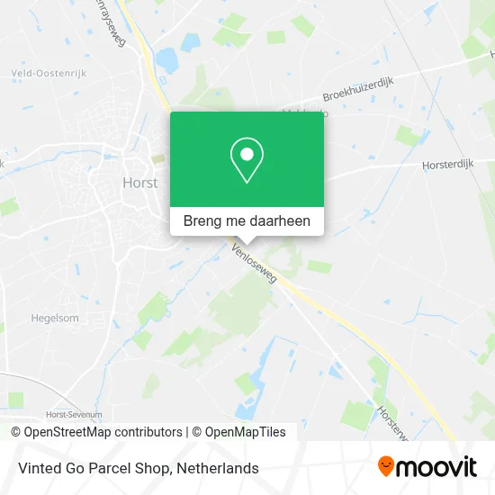 Vinted Go Parcel Shop kaart