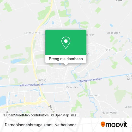 Demooisonenbreugelkrant kaart