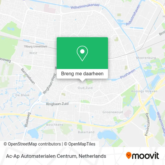 Ac-Ap Automaterialen Centrum kaart
