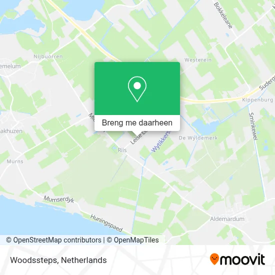 Woodssteps kaart