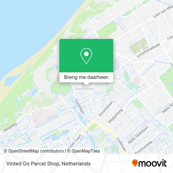 Vinted Go Parcel Shop kaart