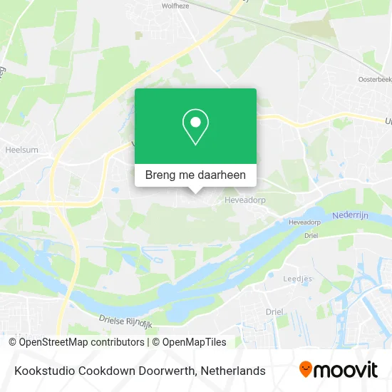 Kookstudio Cookdown Doorwerth kaart