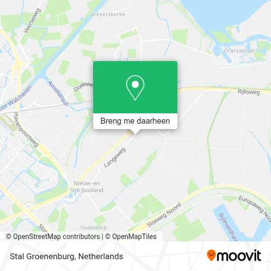 Stal Groenenburg kaart