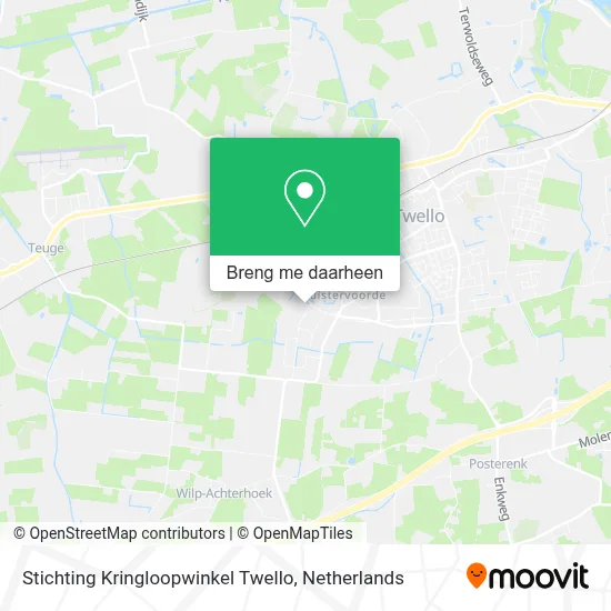 Stichting Kringloopwinkel Twello kaart