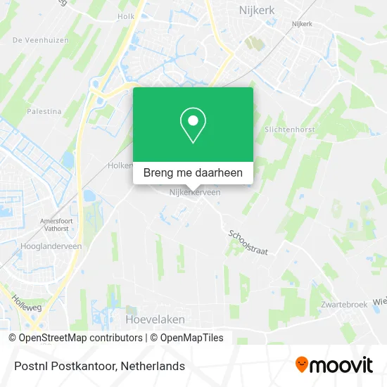 Postnl Postkantoor kaart