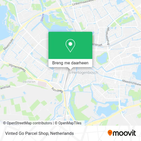 Vinted Go Parcel Shop kaart