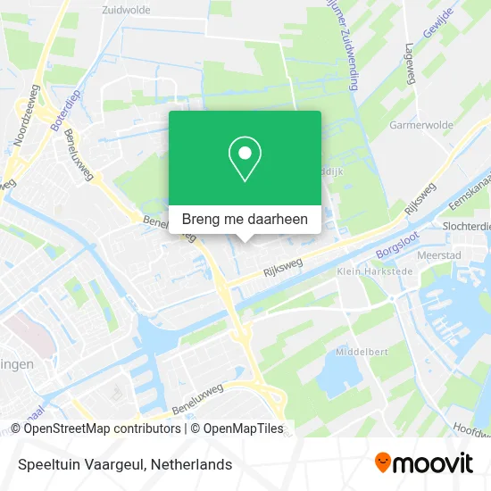 Speeltuin Vaargeul kaart