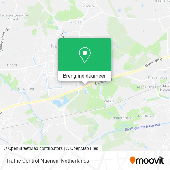 Traffic Control Nuenen kaart