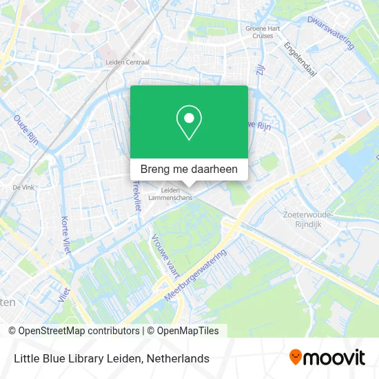 Little Blue Library Leiden kaart
