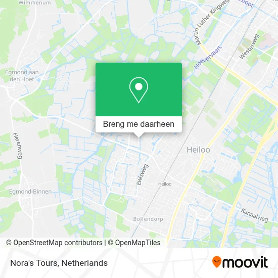 Nora's Tours kaart