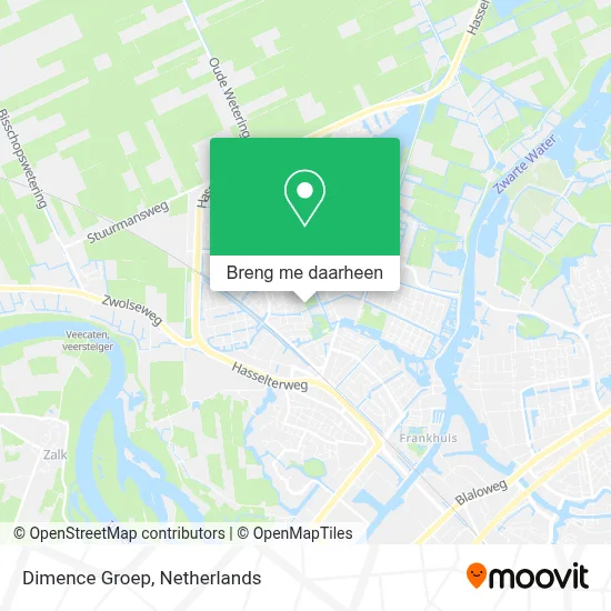 Dimence Groep kaart