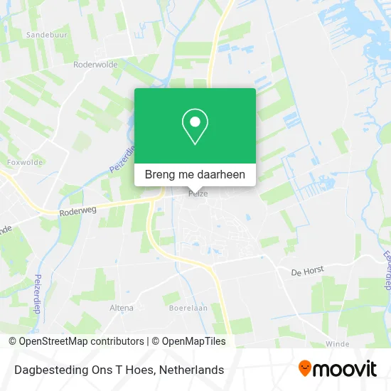 Dagbesteding Ons T Hoes kaart
