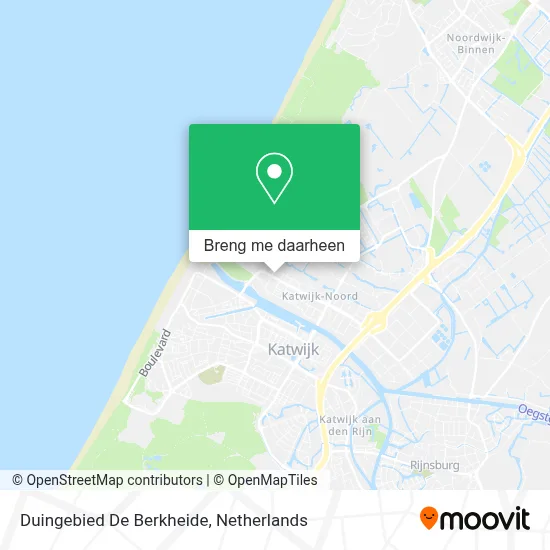 Duingebied De Berkheide kaart