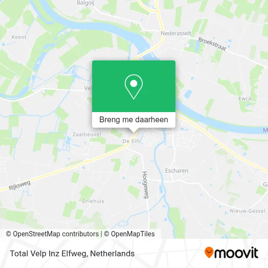 Total Velp Inz Elfweg kaart