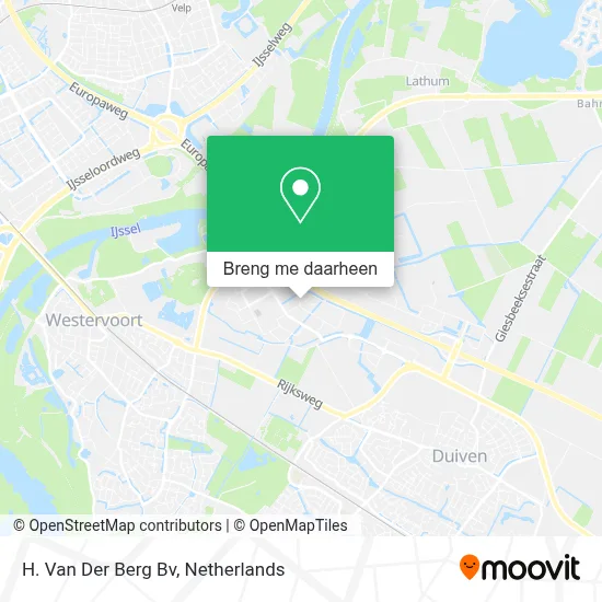 H. Van Der Berg Bv kaart
