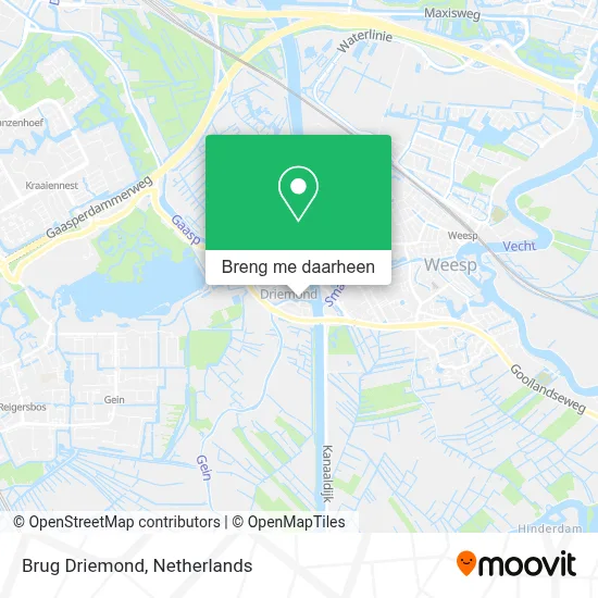 Brug Driemond kaart