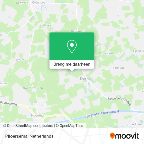 Piloersema kaart
