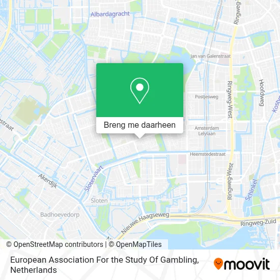 European Association For the Study Of Gambling kaart