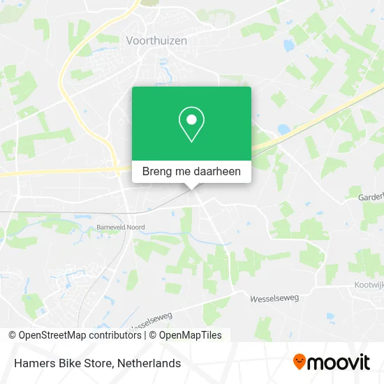 Hamers Bike Store kaart