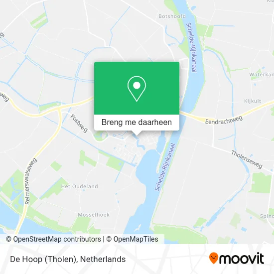 De Hoop (Tholen) kaart