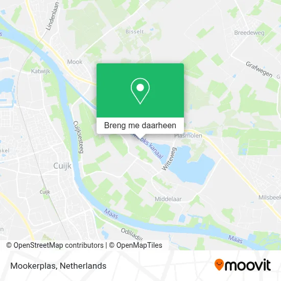 Mookerplas kaart