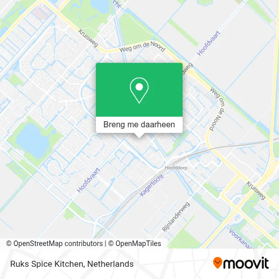 Ruks Spice Kitchen kaart