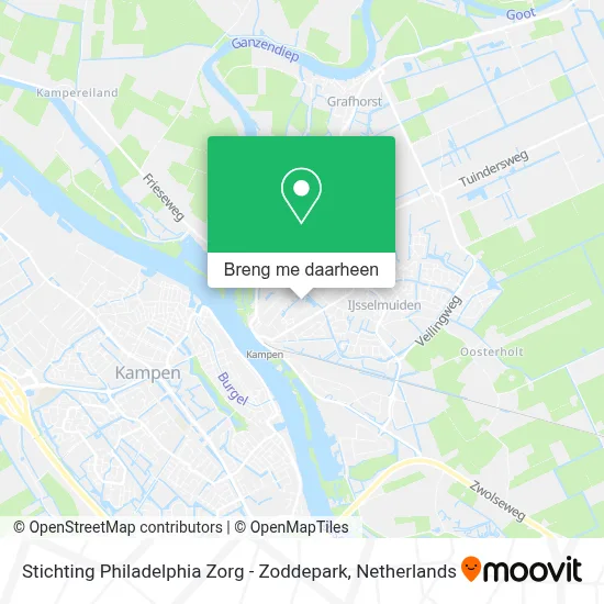 Stichting Philadelphia Zorg - Zoddepark kaart