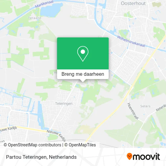 Partou Teteringen kaart