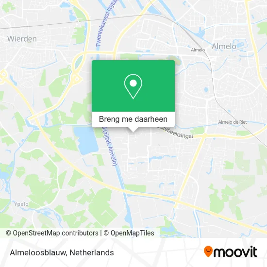 Almeloosblauw kaart
