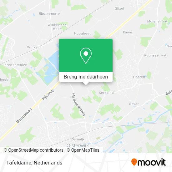 Tafeldame kaart