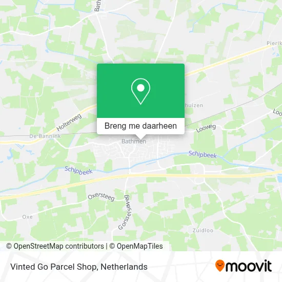 Vinted Go Parcel Shop kaart