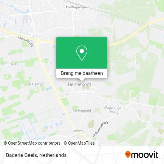 Baderie Geels kaart